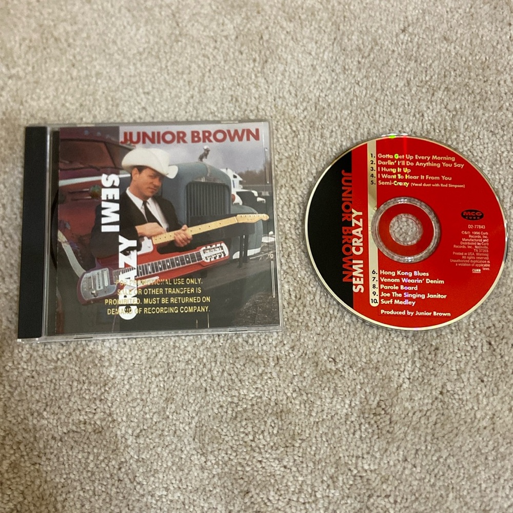 🔥5 for $5🔥 Junior Brown Semi Crazy CD